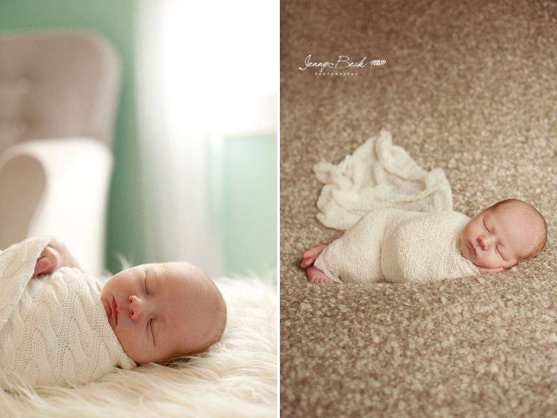westerville ohio newborn photographer - baby swaddled