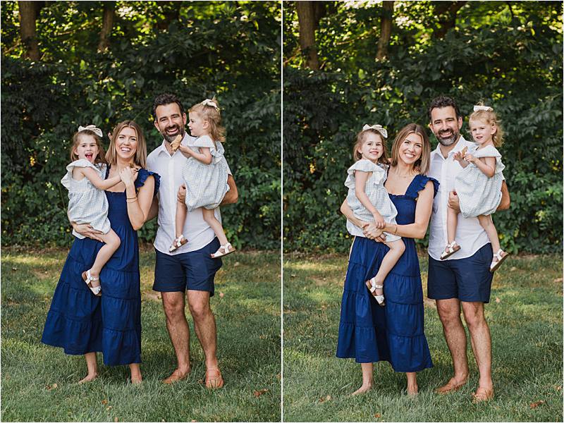 family of 4 poses