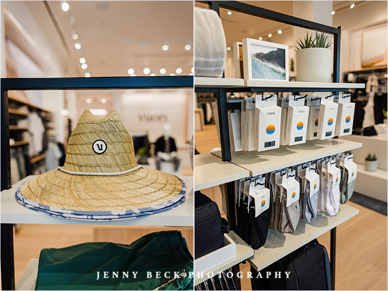 commercial photoshoot of interior store for Vuori clothing brand