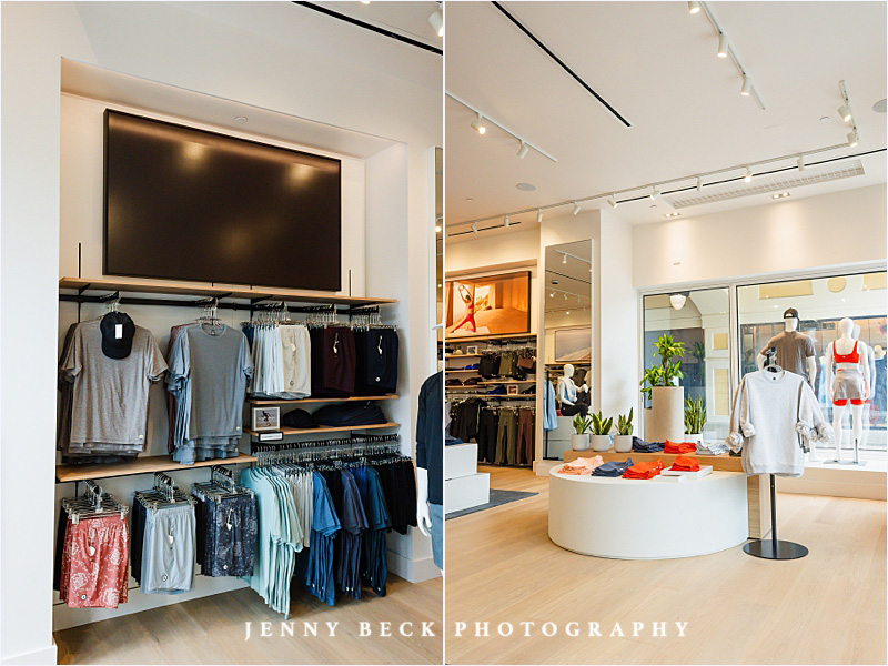 commercial photoshoot of interior store for Vuori clothing brand