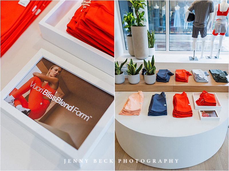 commercial photoshoot of interior store for Vuori clothing brand