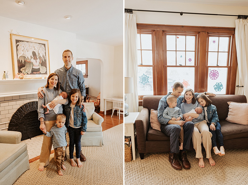 family newborn photography session